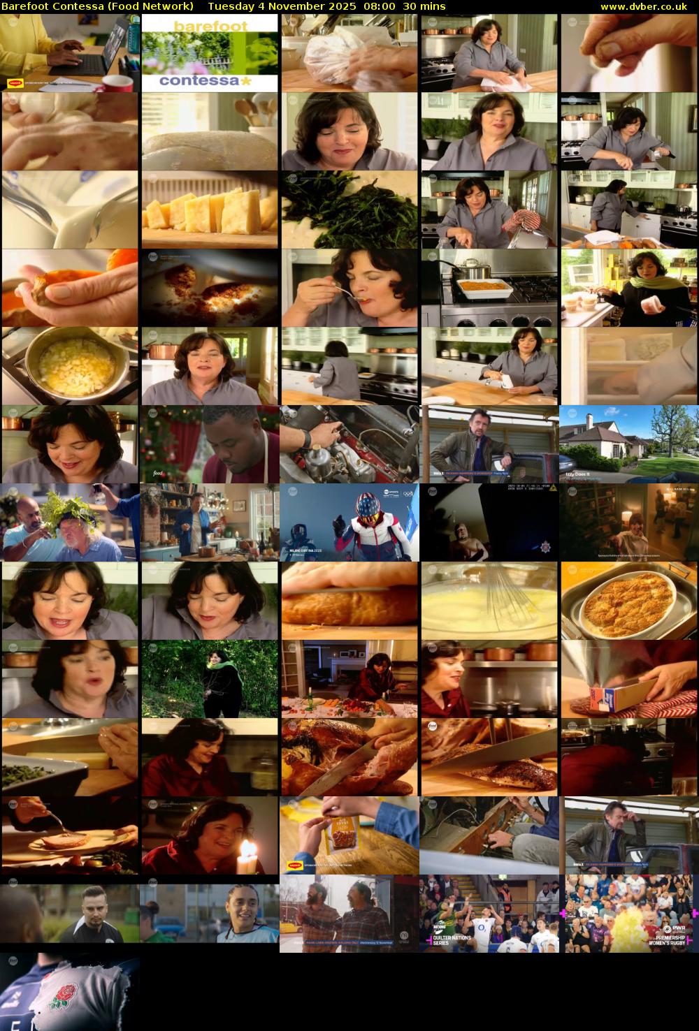 Barefoot Contessa (Food Network) Tuesday 4 November 2025 08:00 - 08:30