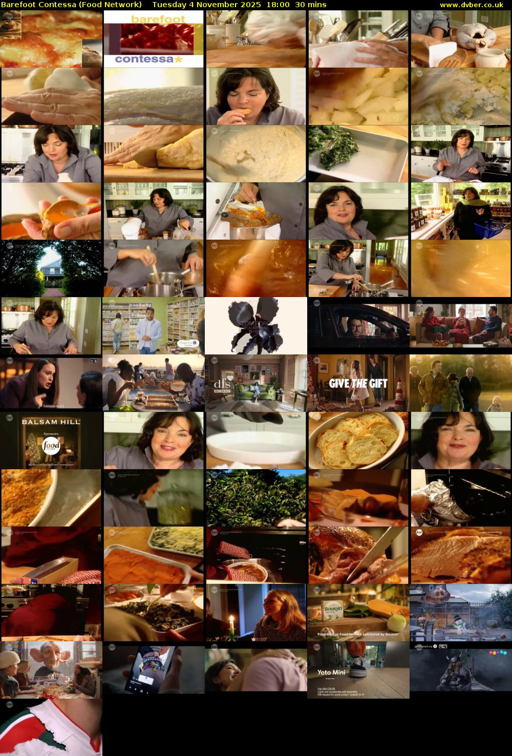 Barefoot Contessa (Food Network) Tuesday 4 November 2025 18:00 - 18:30