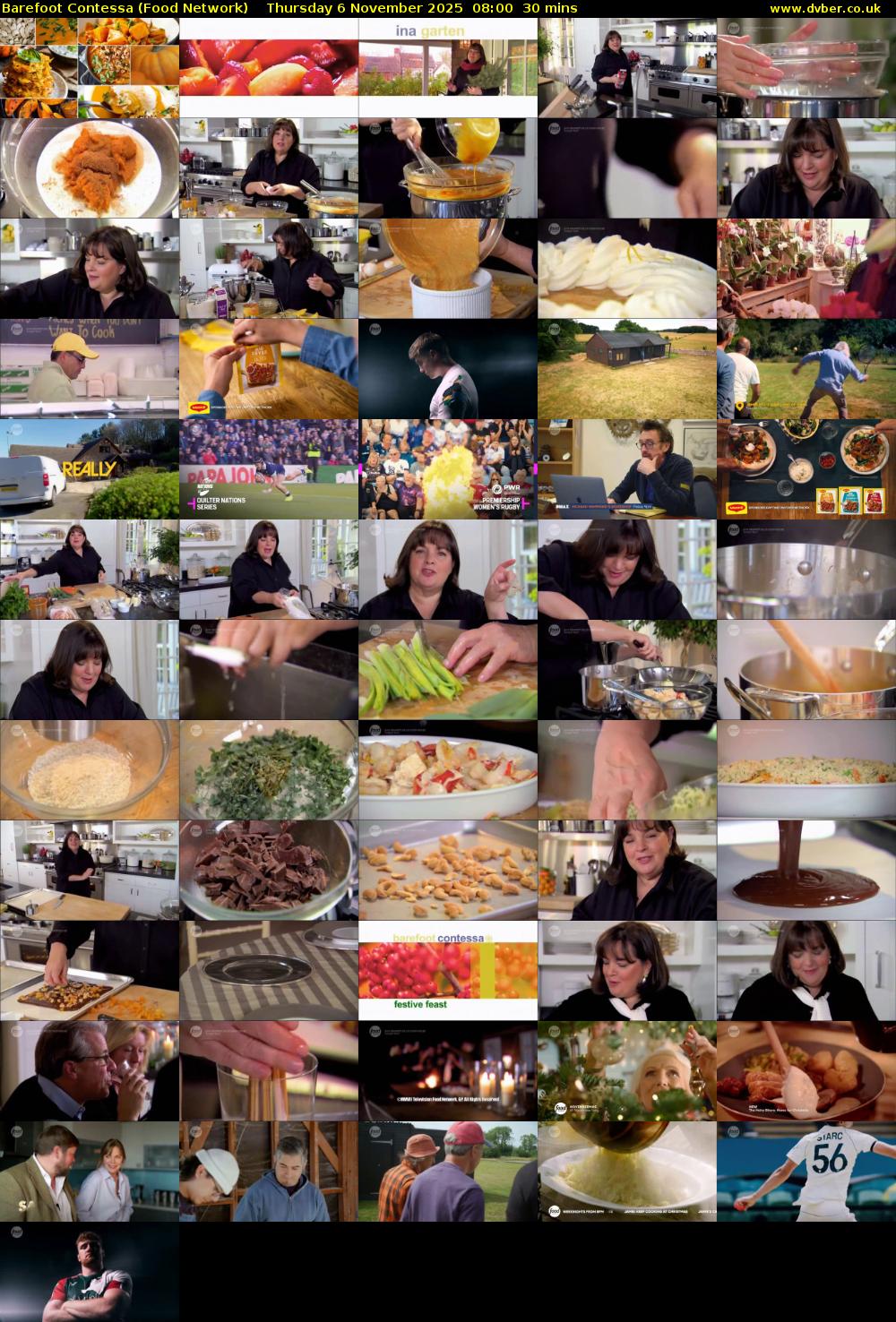 Barefoot Contessa (Food Network) Thursday 6 November 2025 08:00 - 08:30