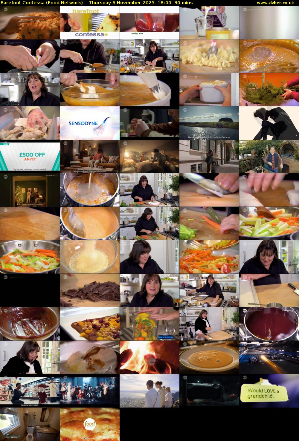 Barefoot Contessa (Food Network) Thursday 6 November 2025 18:00 - 18:30