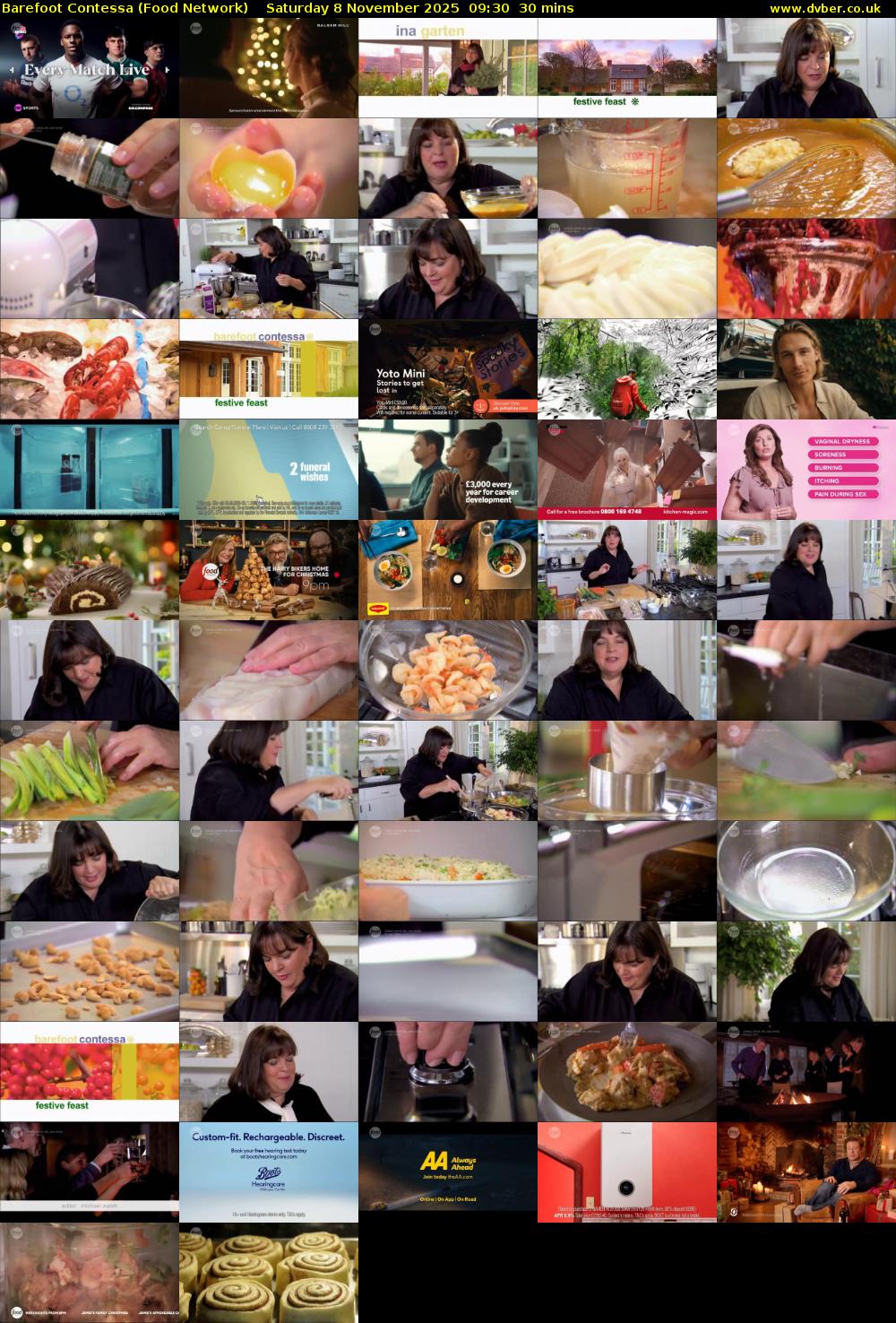 Barefoot Contessa (Food Network) Saturday 8 November 2025 09:30 - 10:00