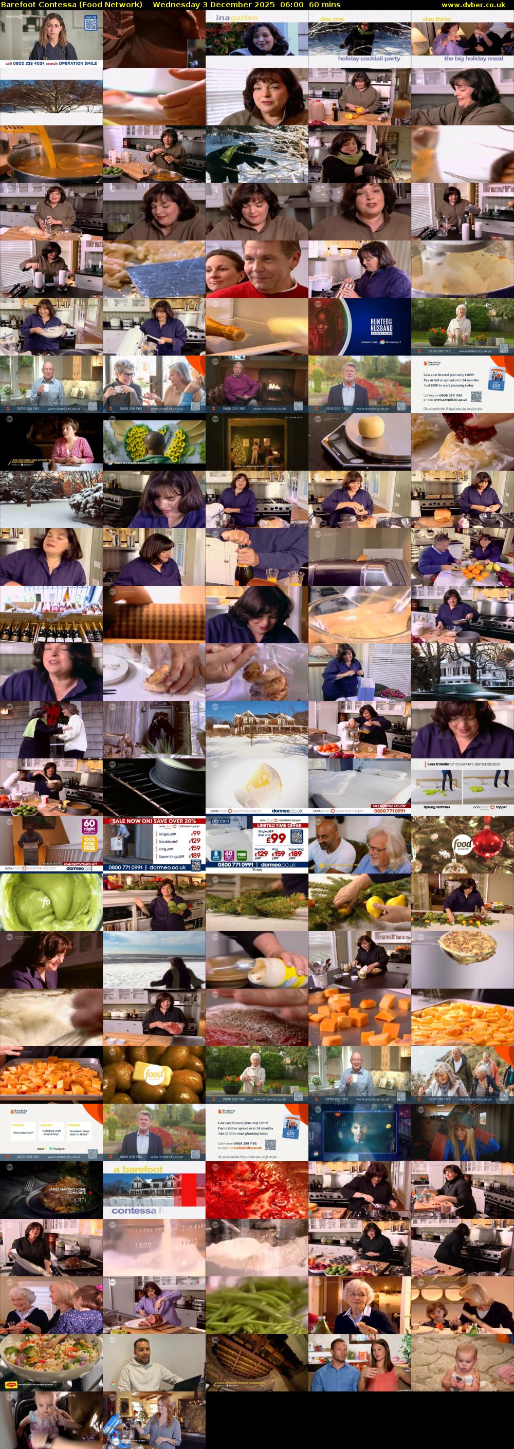 Barefoot Contessa (Food Network) Wednesday 3 December 2025 06:00 - 07:00