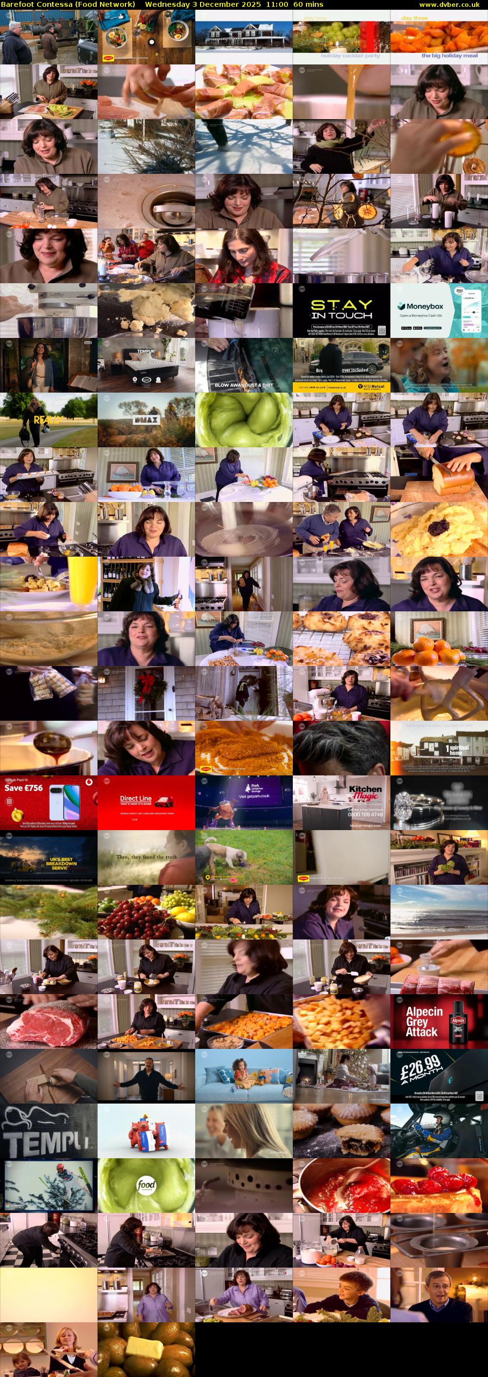 Barefoot Contessa (Food Network) Wednesday 3 December 2025 11:00 - 12:00
