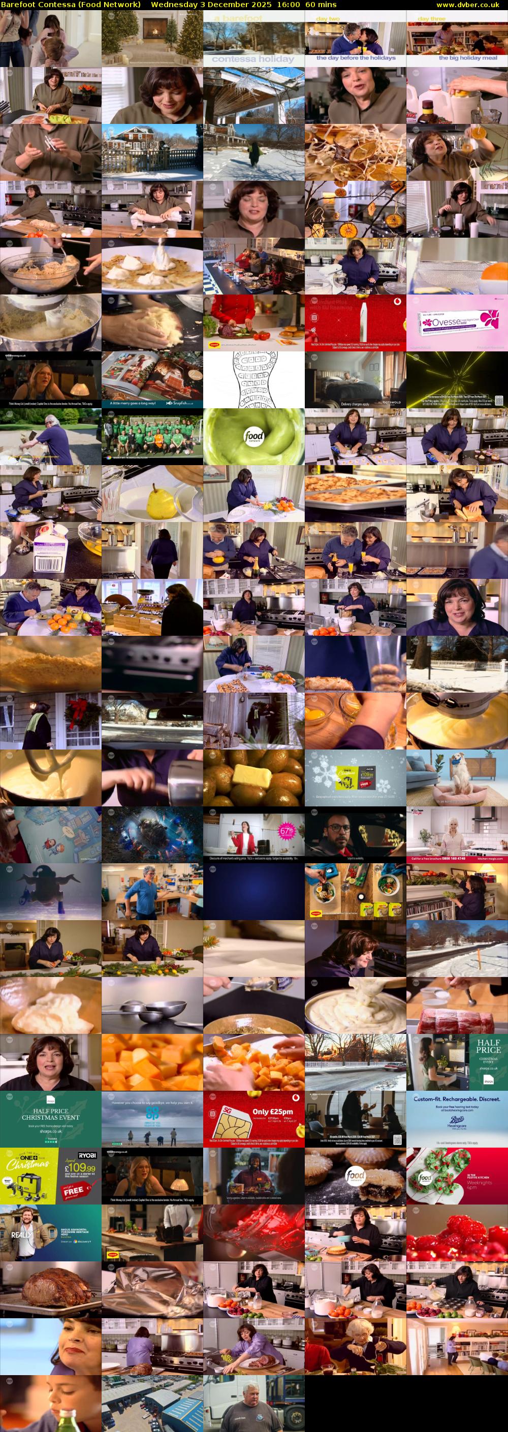 Barefoot Contessa (Food Network) Wednesday 3 December 2025 16:00 - 17:00