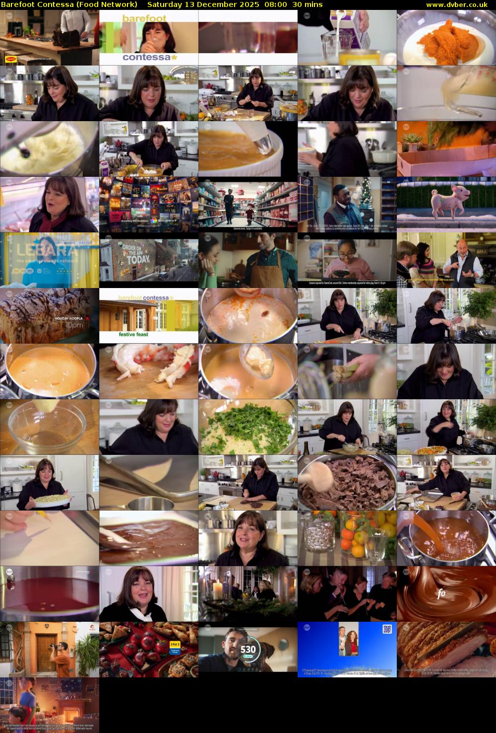 Barefoot Contessa (Food Network) Saturday 13 December 2025 08:00 - 08:30