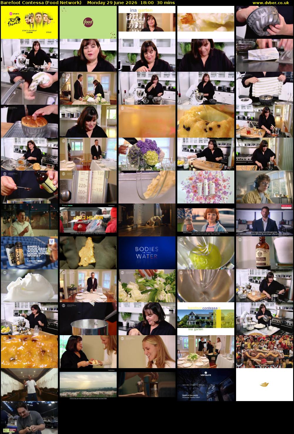 Barefoot Contessa (Food Network) Monday 29 June 2026 18:00 - 18:30