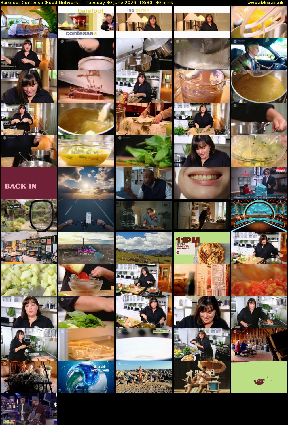 Barefoot Contessa (Food Network) Tuesday 30 June 2026 18:30 - 19:00