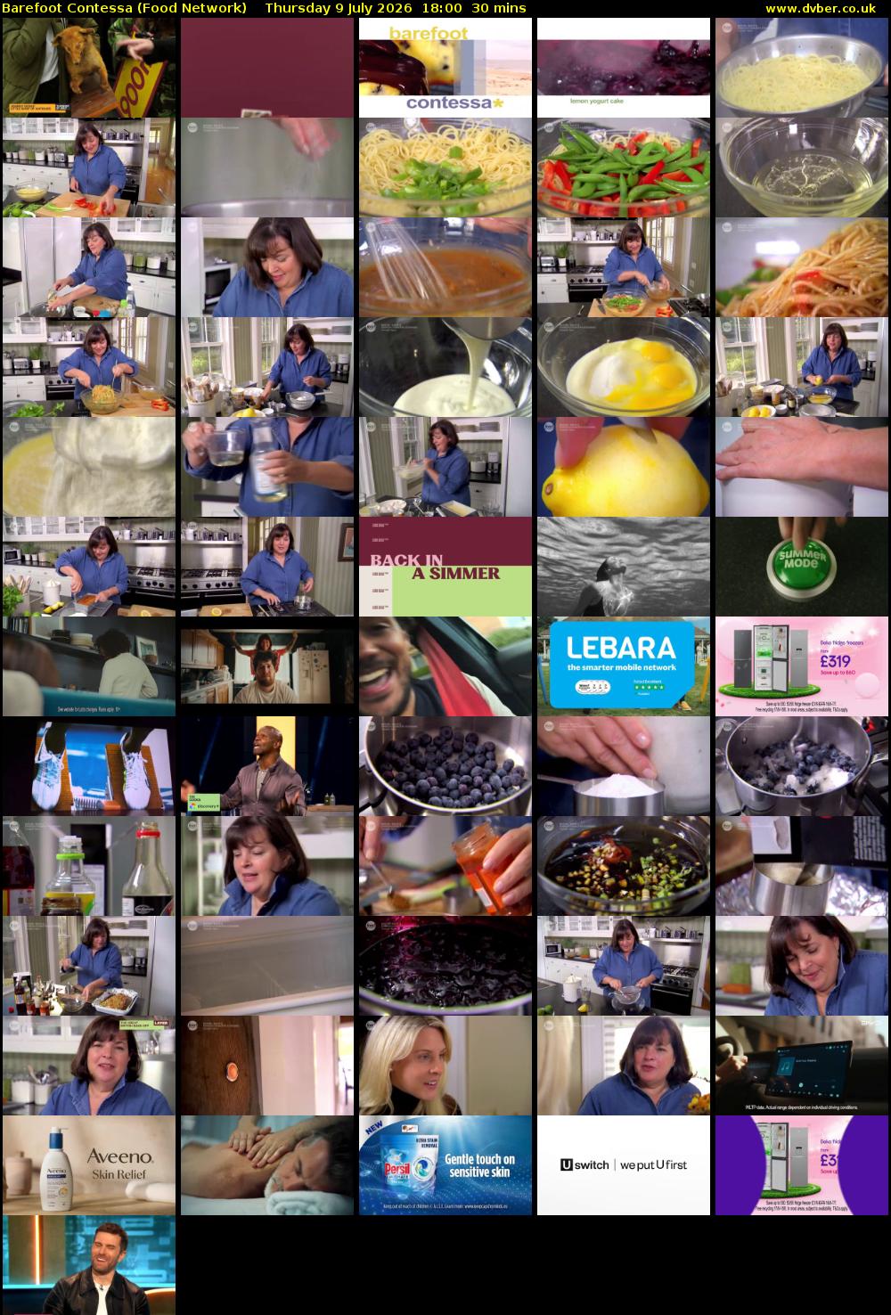 Barefoot Contessa (Food Network) Thursday 9 July 2026 18:00 - 18:30
