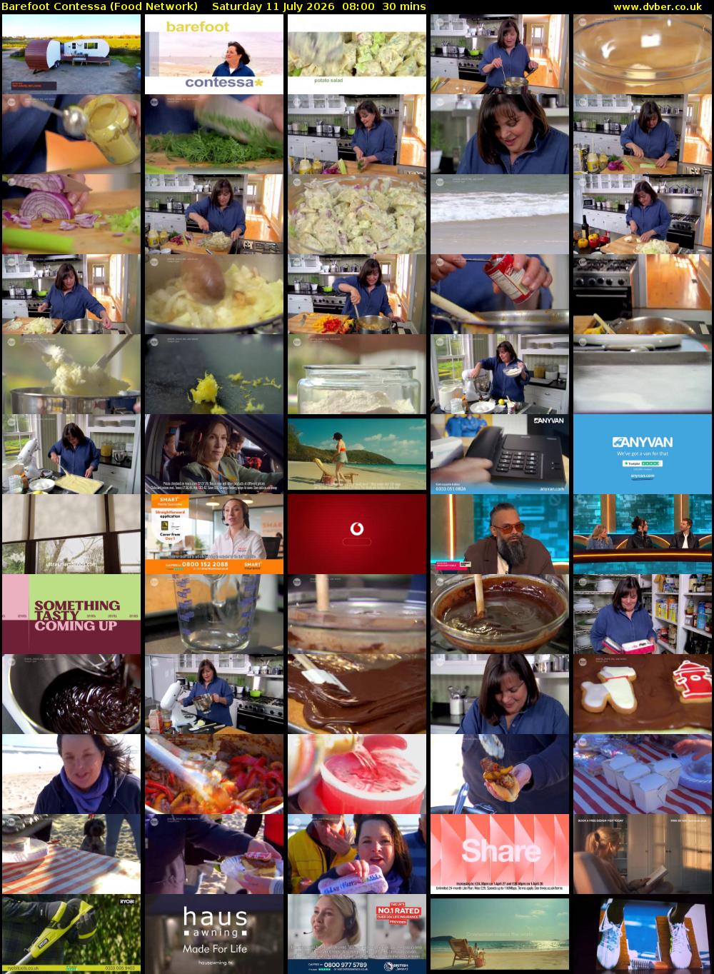 Barefoot Contessa (Food Network) Saturday 11 July 2026 08:00 - 08:30