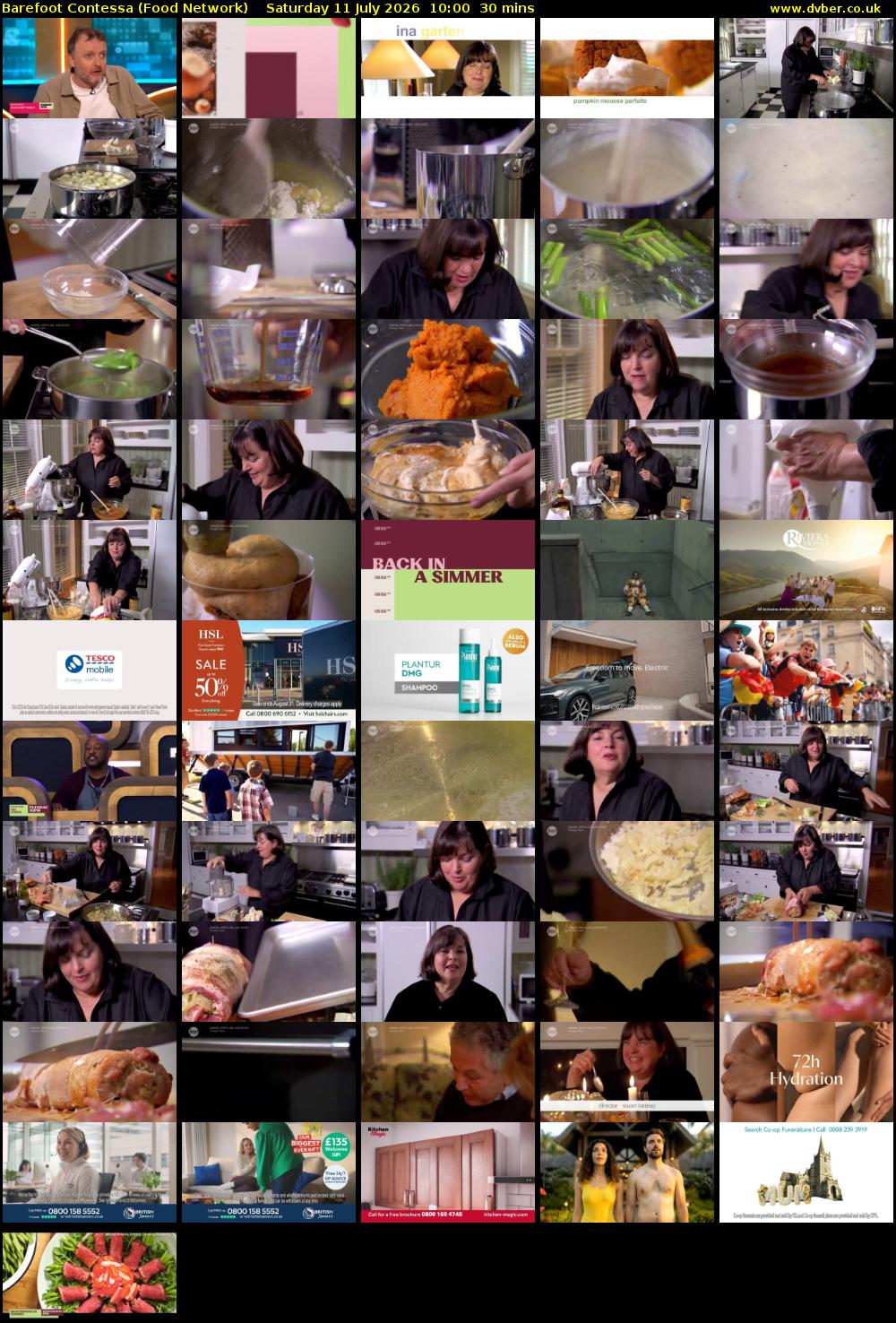 Barefoot Contessa (Food Network) Saturday 11 July 2026 10:00 - 10:30