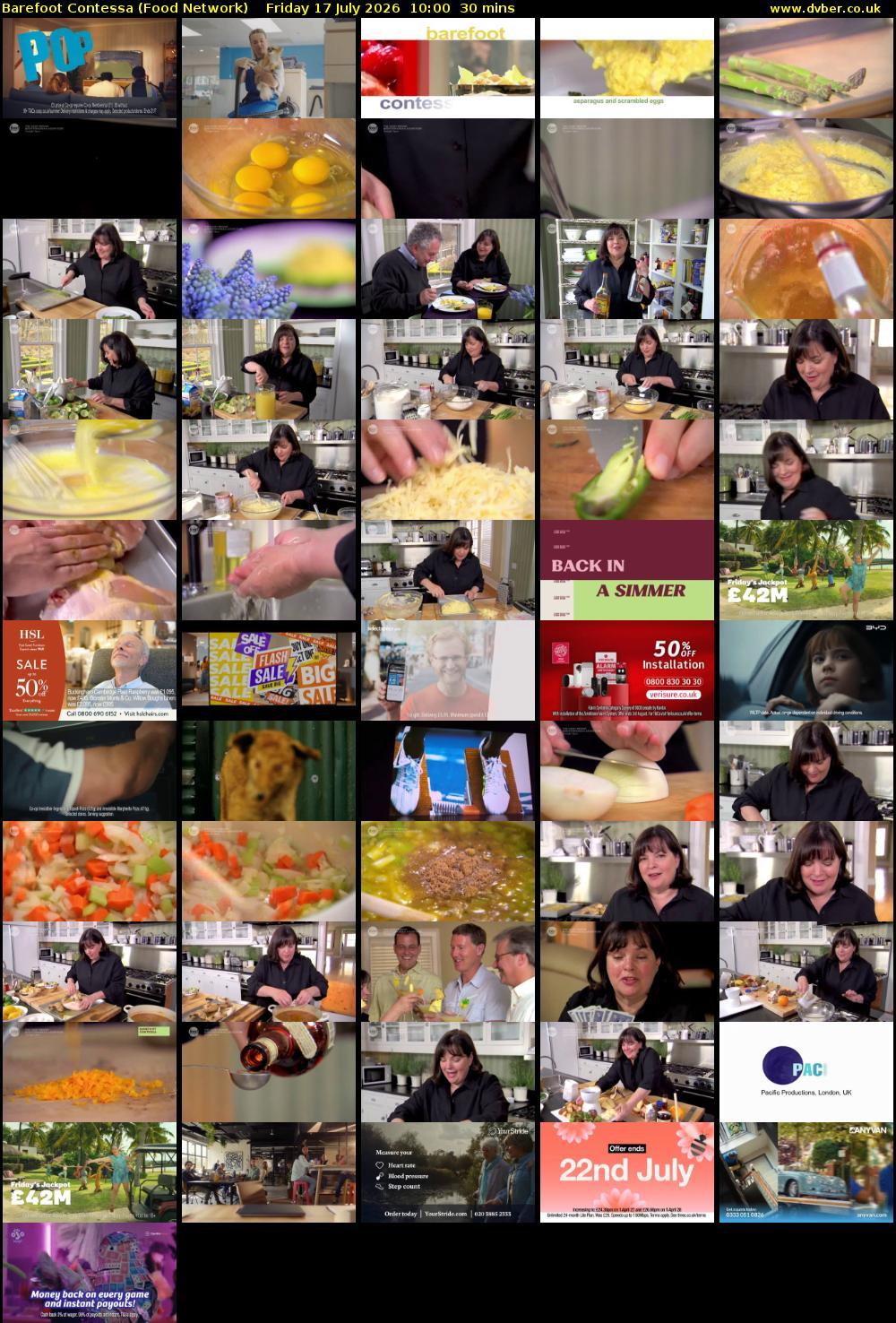 Barefoot Contessa (Food Network) Friday 17 July 2026 10:00 - 10:30