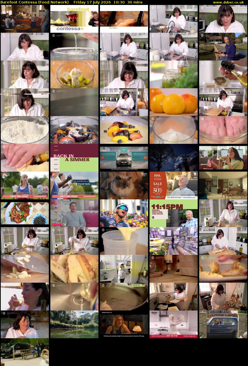 Barefoot Contessa (Food Network) Friday 17 July 2026 10:30 - 11:00