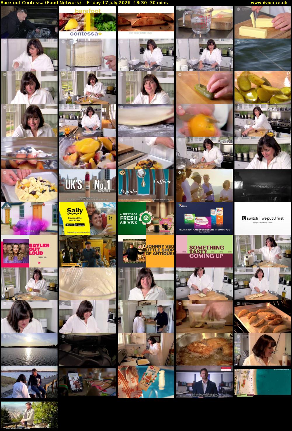 Barefoot Contessa (Food Network) Friday 17 July 2026 18:30 - 19:00
