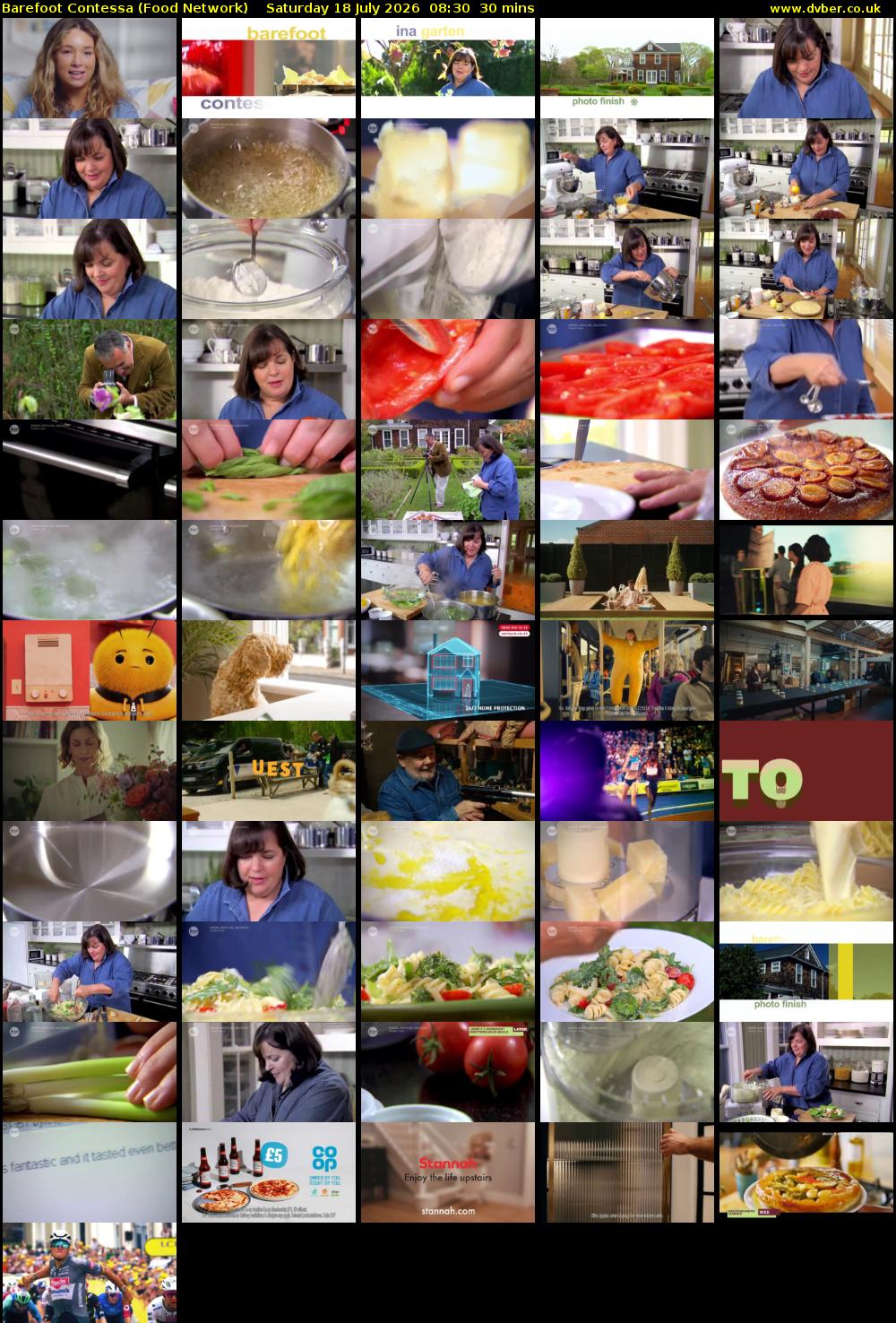 Barefoot Contessa (Food Network) Saturday 18 July 2026 08:30 - 09:00