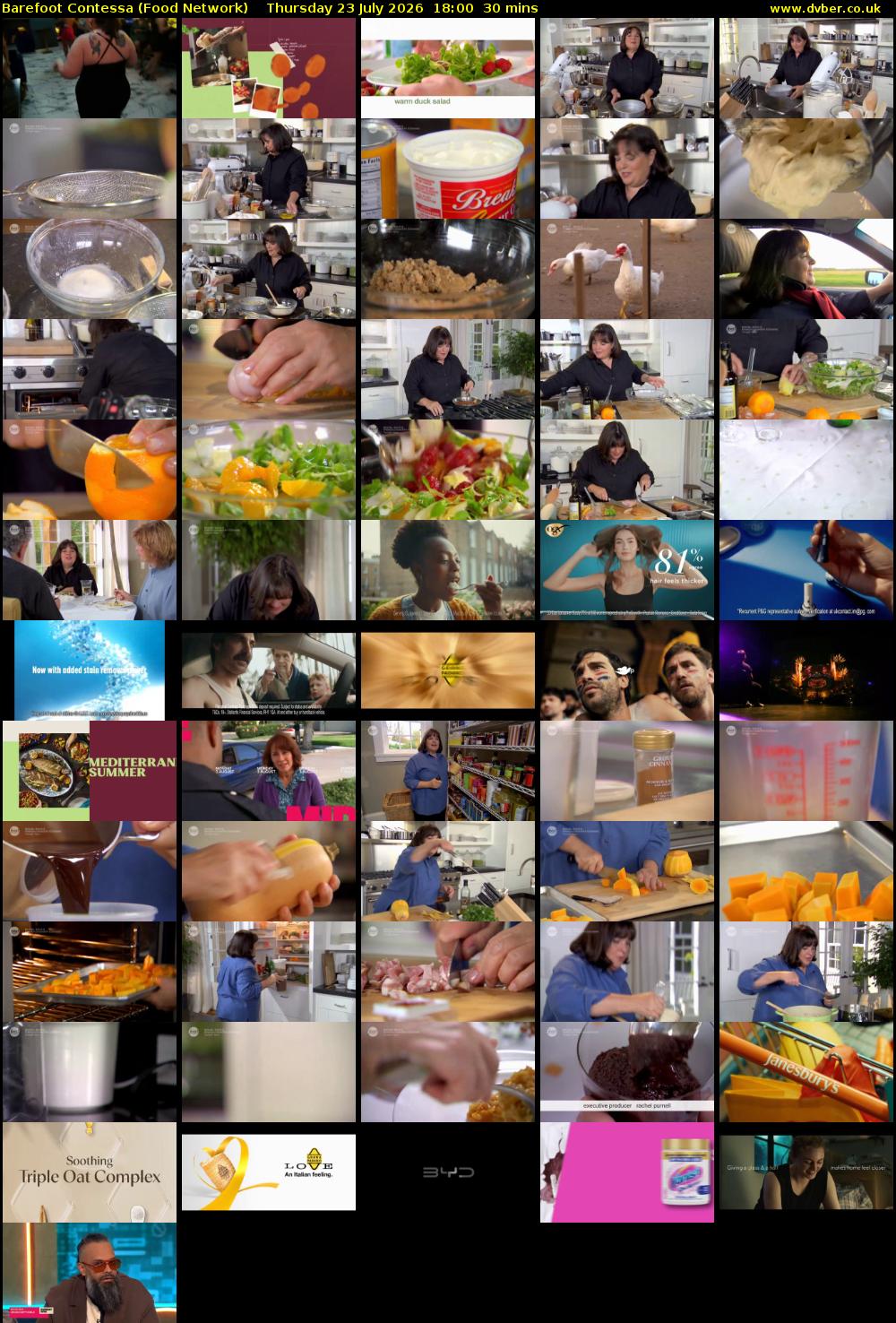 Barefoot Contessa (Food Network) Thursday 23 July 2026 18:00 - 18:30