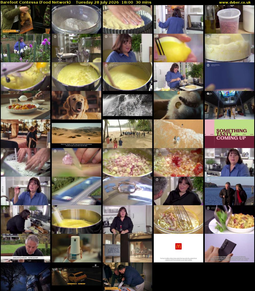 Barefoot Contessa (Food Network) Tuesday 28 July 2026 18:00 - 18:30