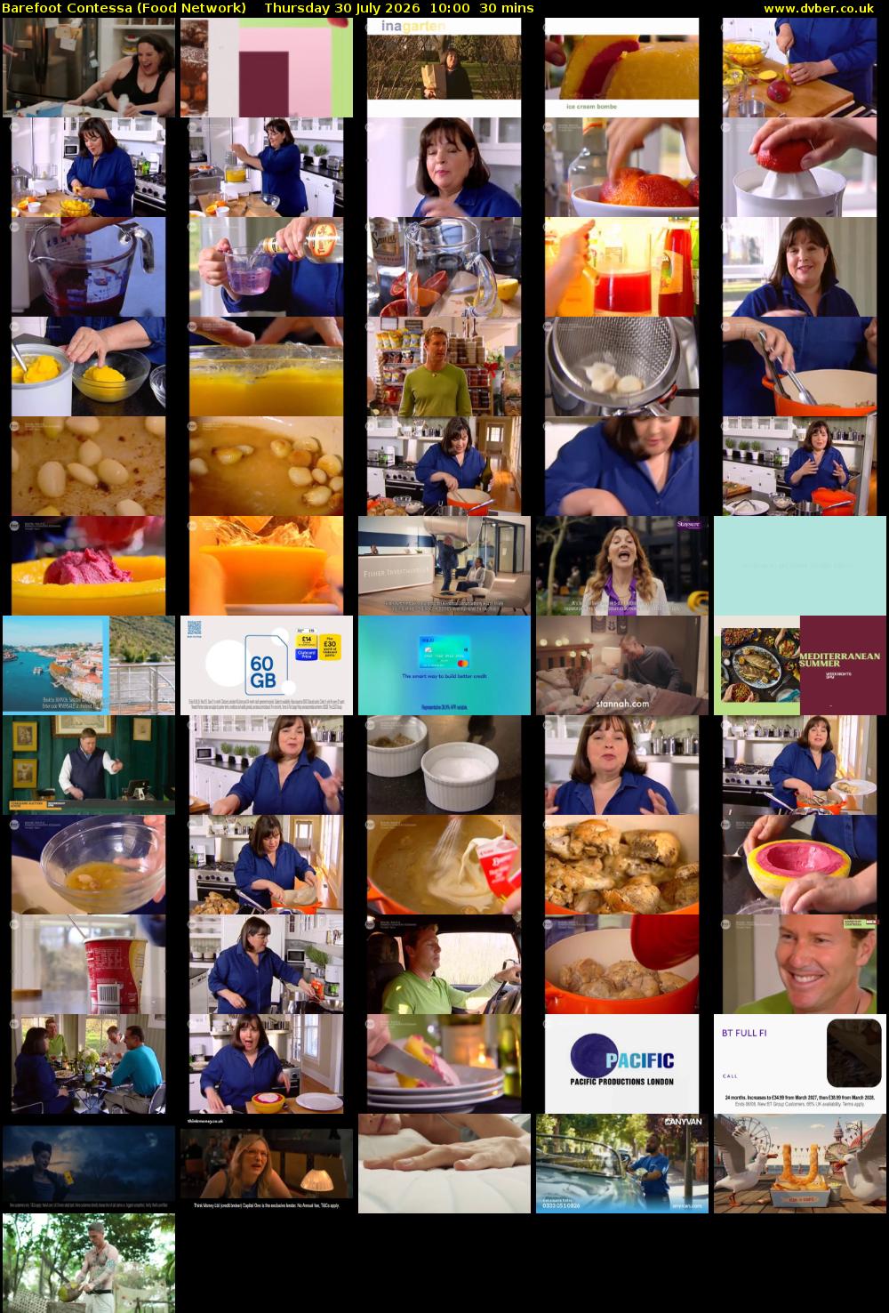 Barefoot Contessa (Food Network) Thursday 30 July 2026 10:00 - 10:30