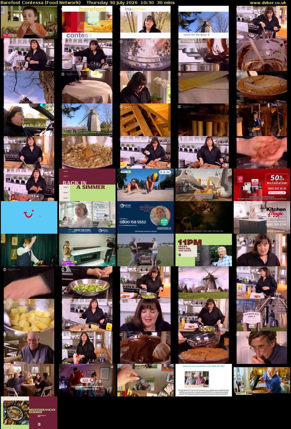 Barefoot Contessa (Food Network) Thursday 30 July 2026 10:30 - 11:00
