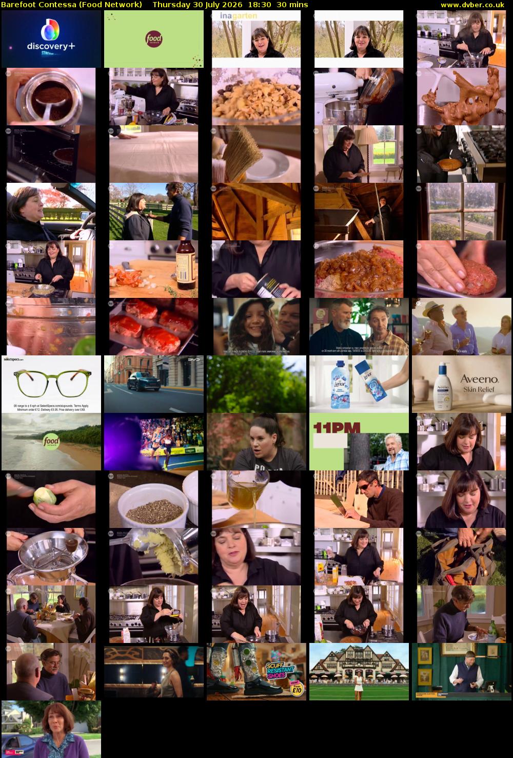 Barefoot Contessa (Food Network) Thursday 30 July 2026 18:30 - 19:00