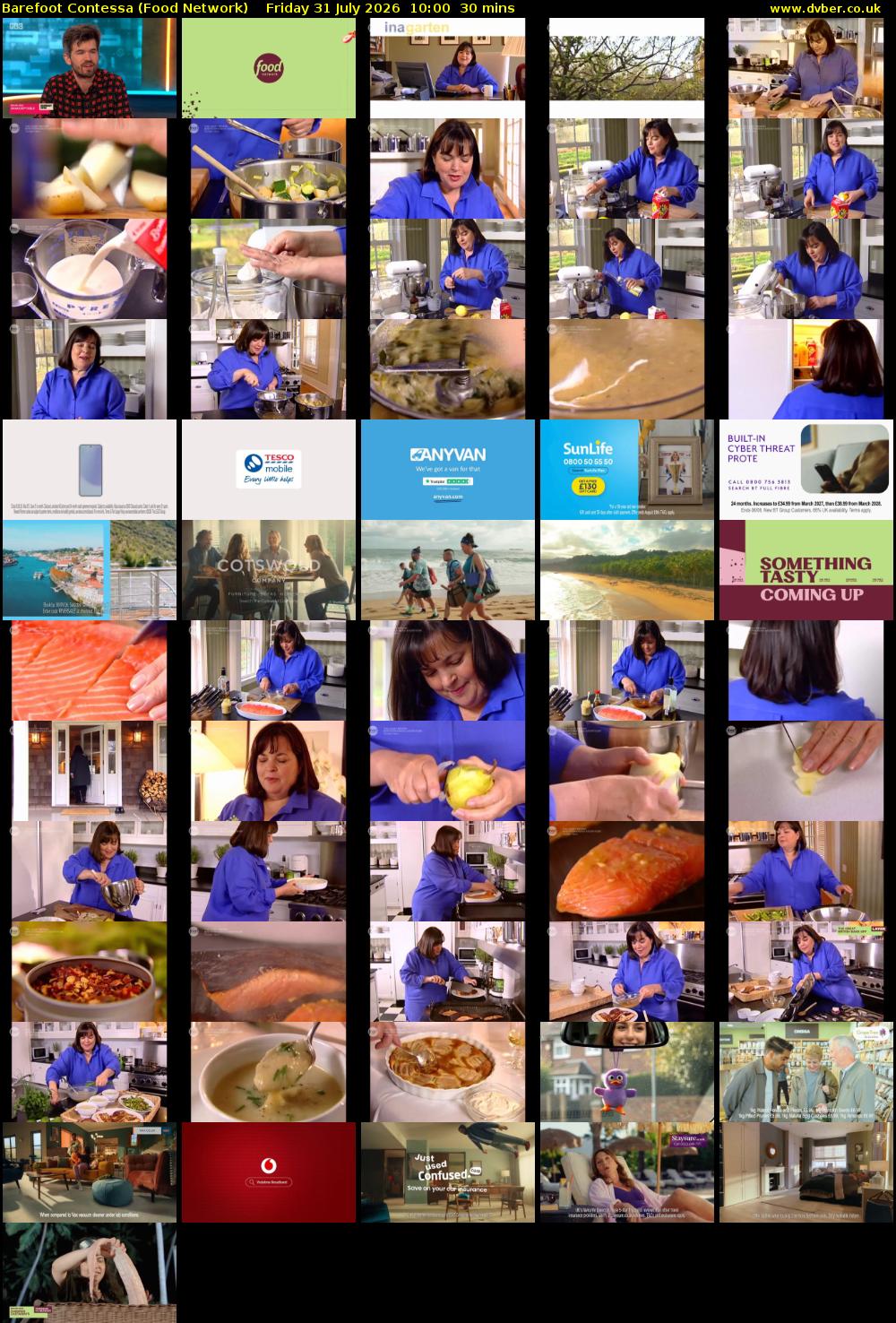 Barefoot Contessa (Food Network) Friday 31 July 2026 10:00 - 10:30