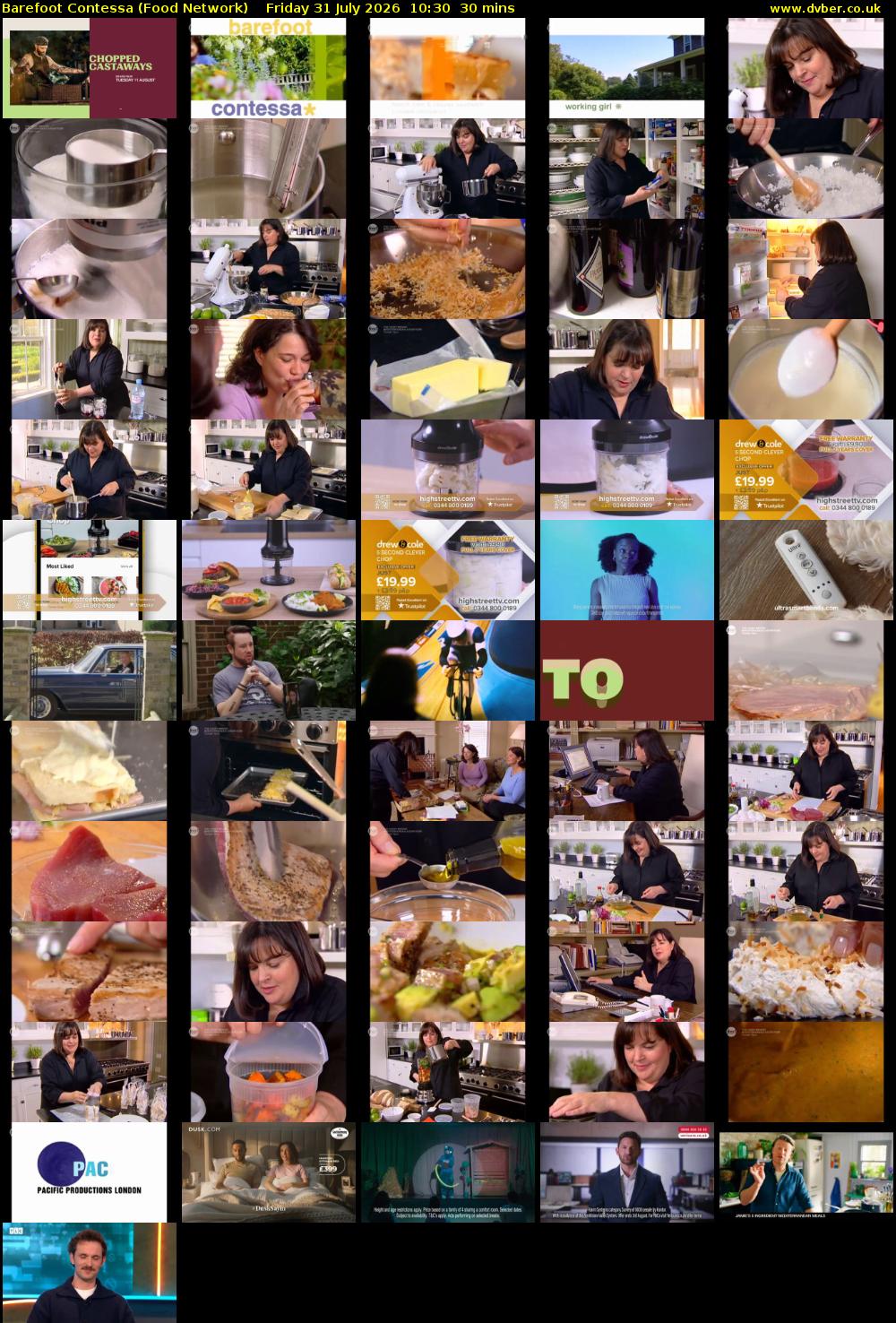 Barefoot Contessa (Food Network) Friday 31 July 2026 10:30 - 11:00