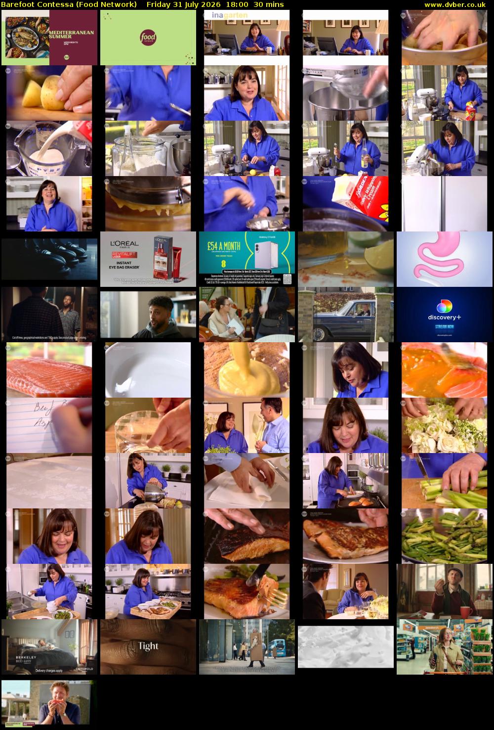 Barefoot Contessa (Food Network) Friday 31 July 2026 18:00 - 18:30