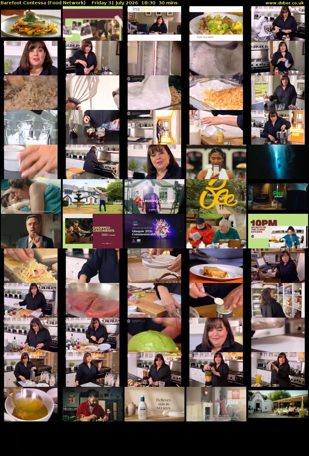 Barefoot Contessa (Food Network) Friday 31 July 2026 18:30 - 19:00