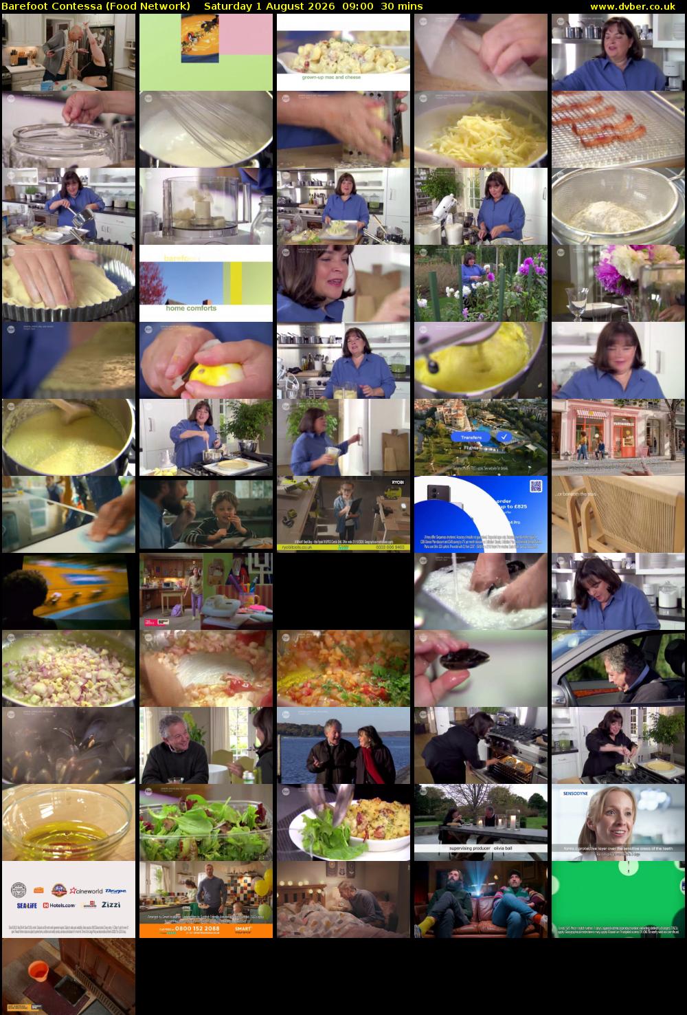 Barefoot Contessa (Food Network) Saturday 1 August 2026 09:00 - 09:30