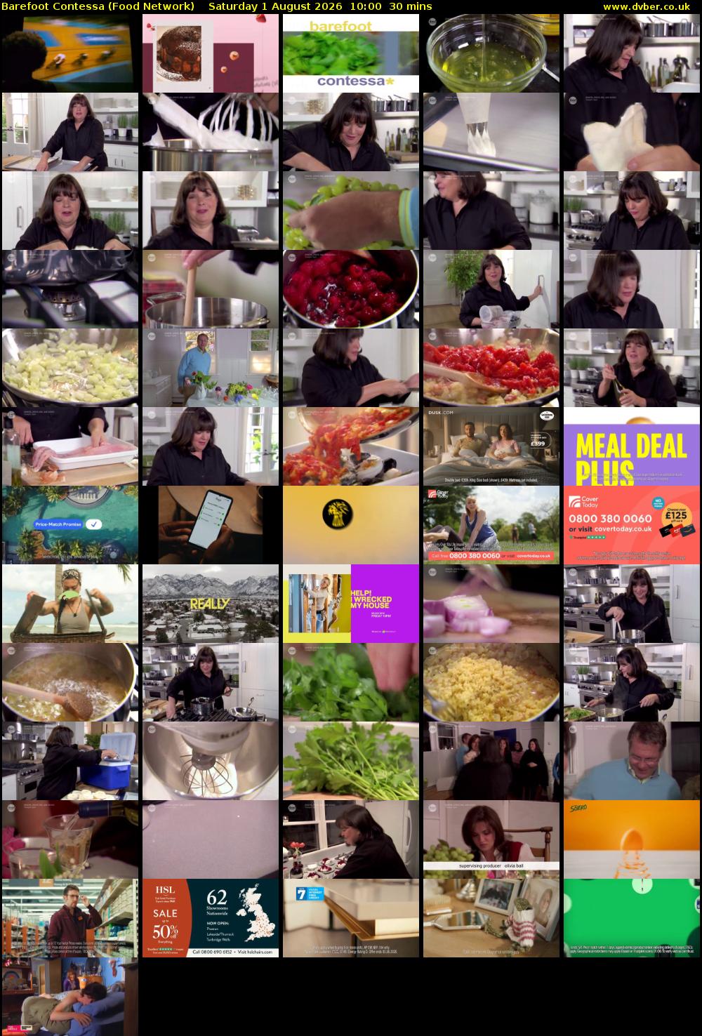 Barefoot Contessa (Food Network) Saturday 1 August 2026 10:00 - 10:30