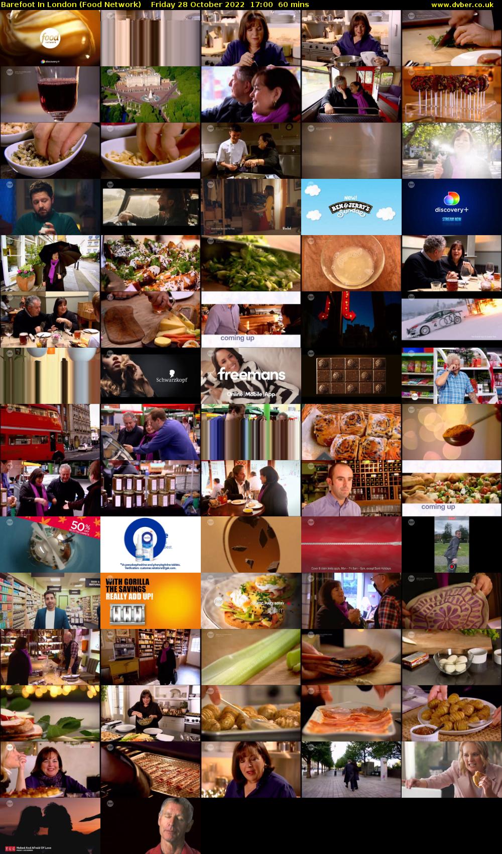 Barefoot In London (Food Network) Friday 28 October 2022 17:00 - 18:00