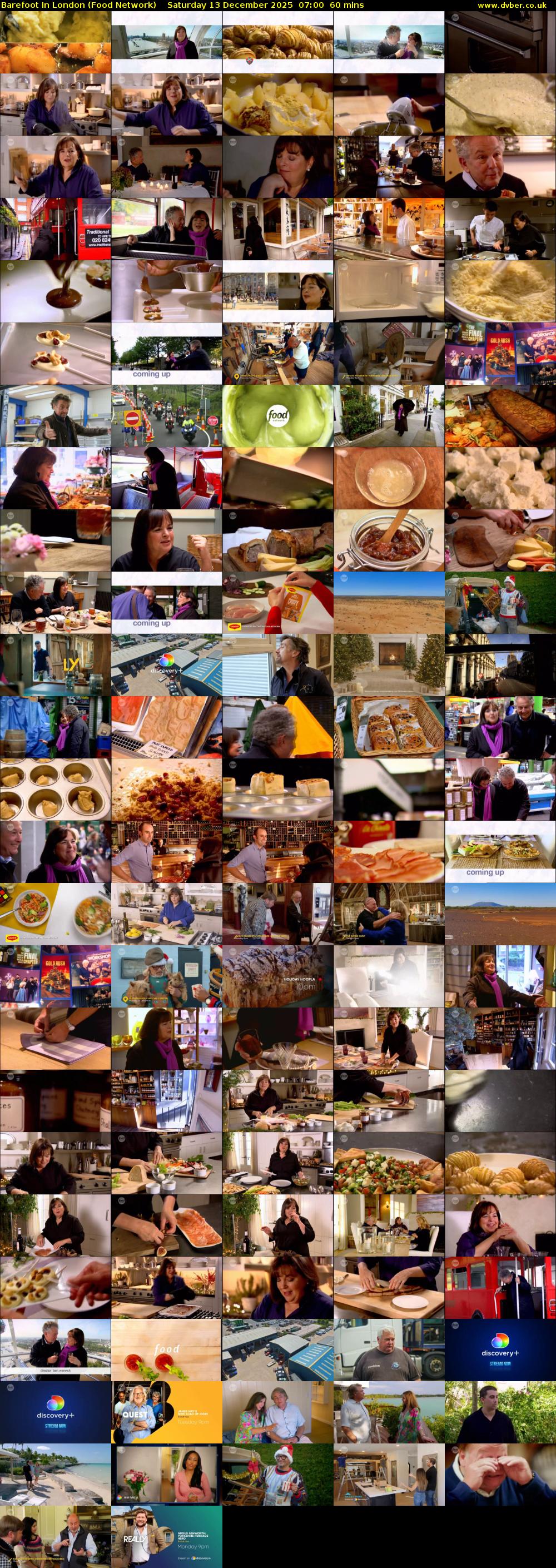 Barefoot In London (Food Network) Saturday 13 December 2025 07:00 - 08:00