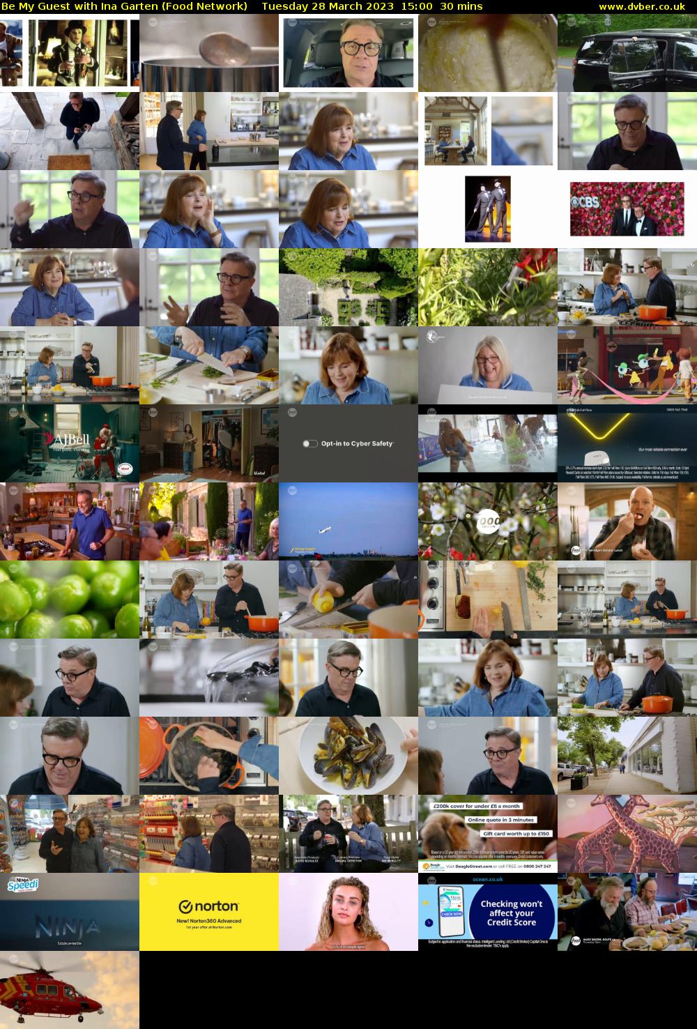Be My Guest with Ina Garten (Food Network) Tuesday 28 March 2023 15:00 - 15:30
