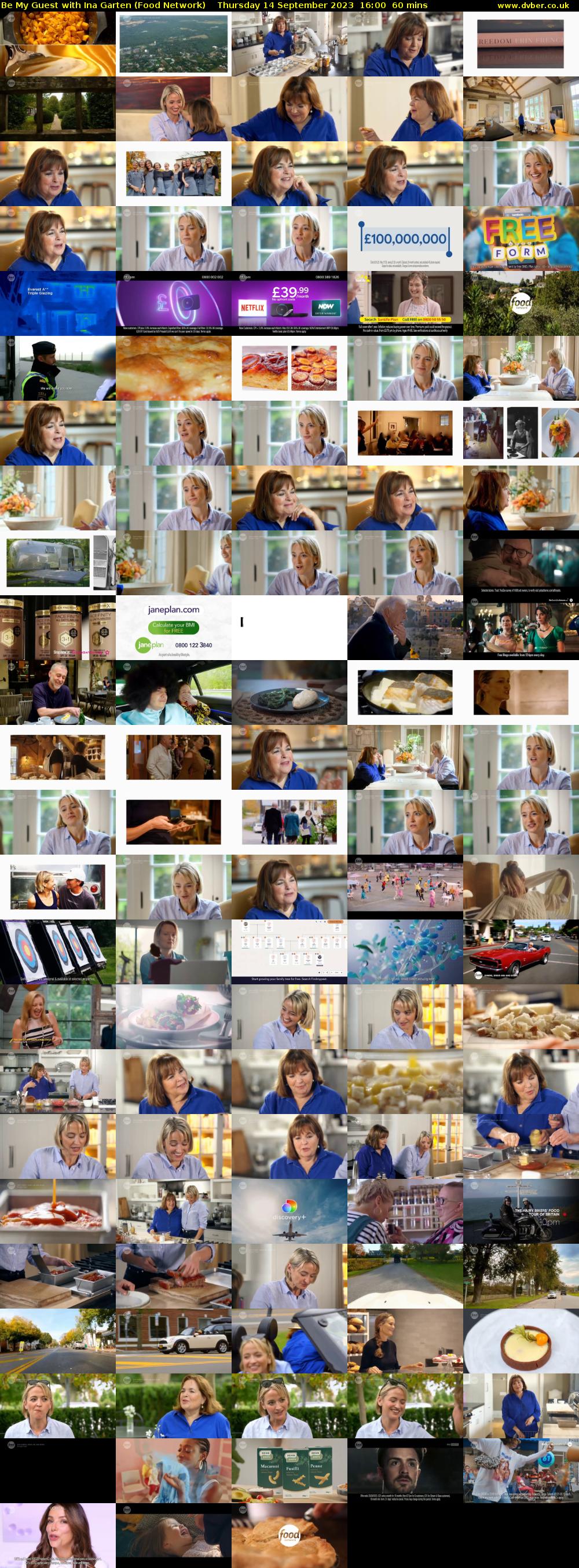 Be My Guest with Ina Garten (Food Network) Thursday 14 September 2023 16:00 - 17:00
