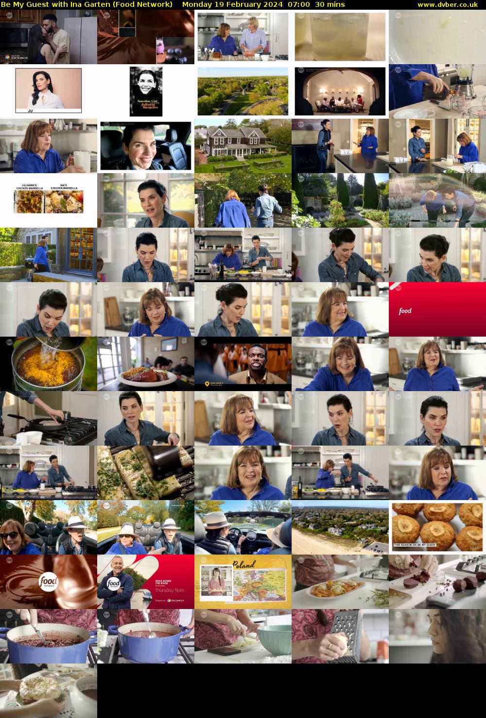 Be My Guest with Ina Garten (Food Network) Monday 19 February 2024 07:00 - 07:30