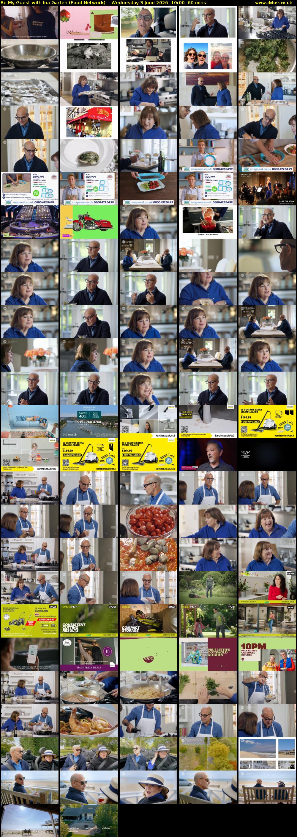 Be My Guest with Ina Garten (Food Network) Wednesday 3 June 2026 10:00 - 11:00