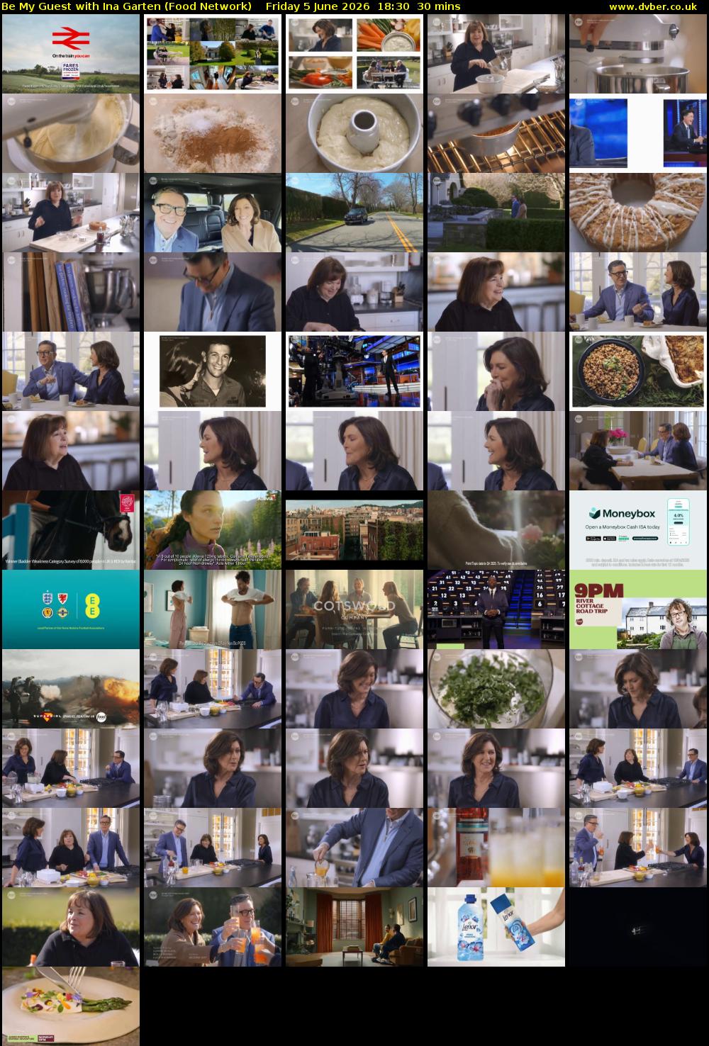 Be My Guest with Ina Garten (Food Network) Friday 5 June 2026 18:30 - 19:00
