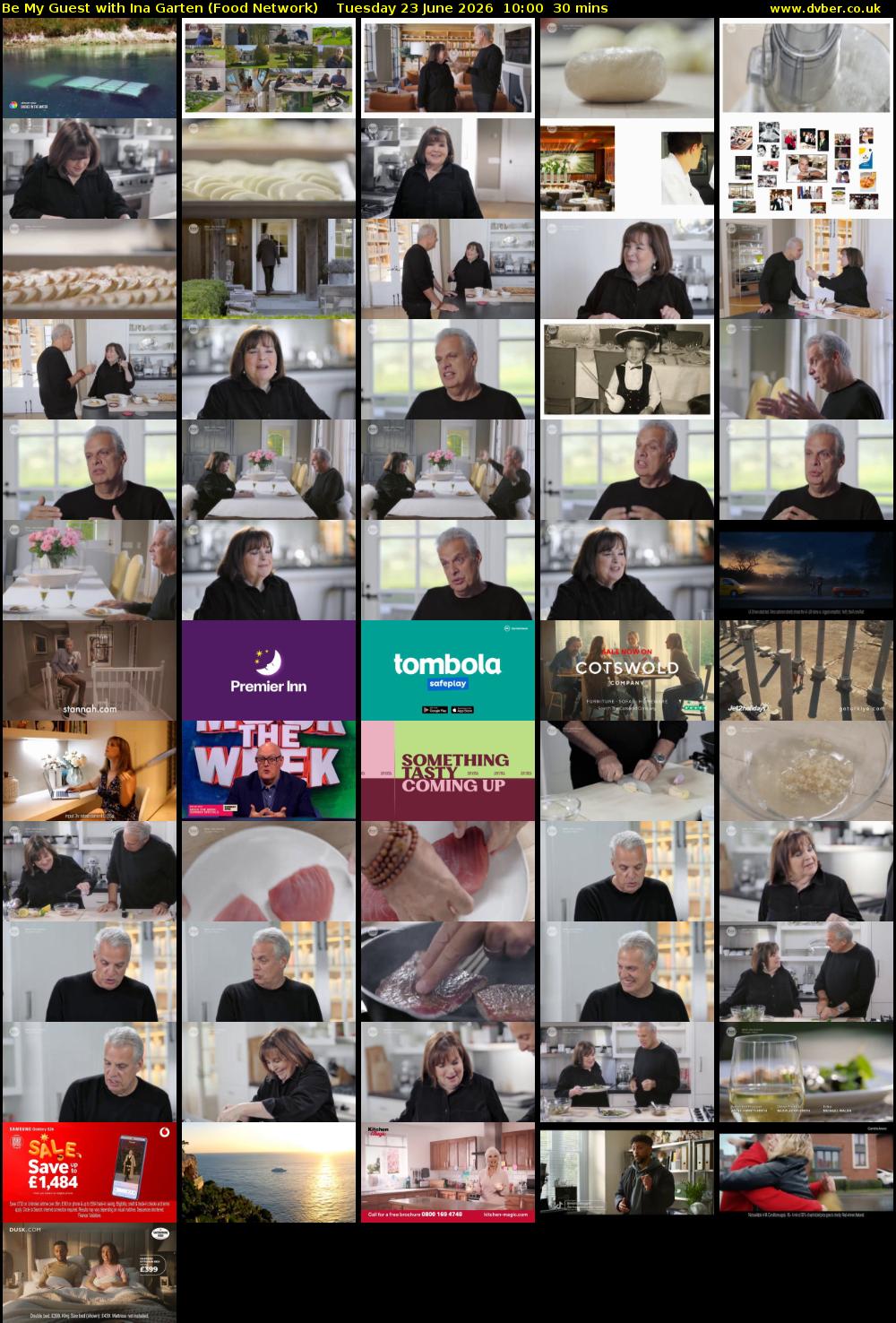 Be My Guest with Ina Garten (Food Network) Tuesday 23 June 2026 10:00 - 10:30