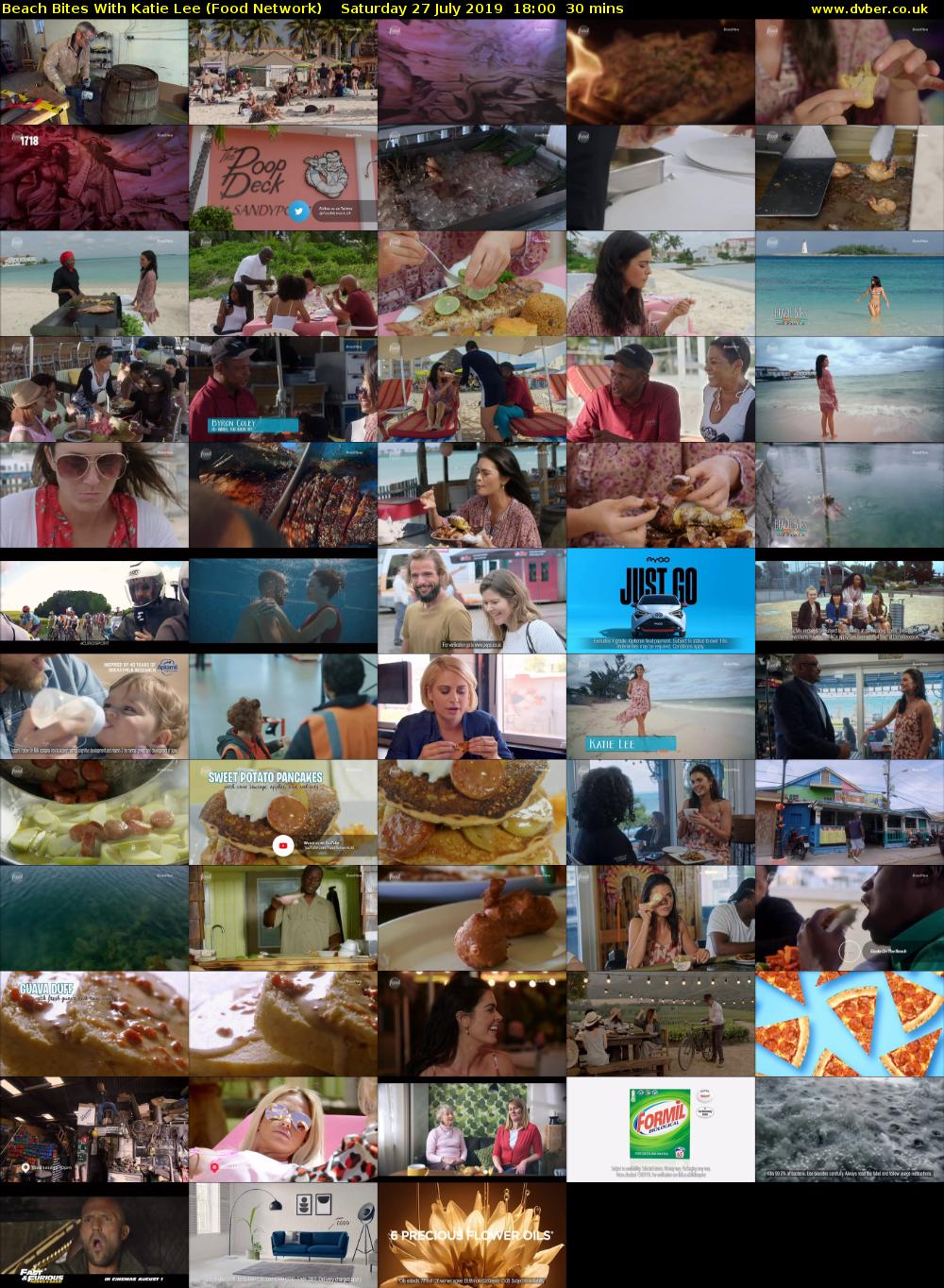 Beach Bites with Katie Lee (Food Network) Saturday 27 July 2019 18:00 - 18:30