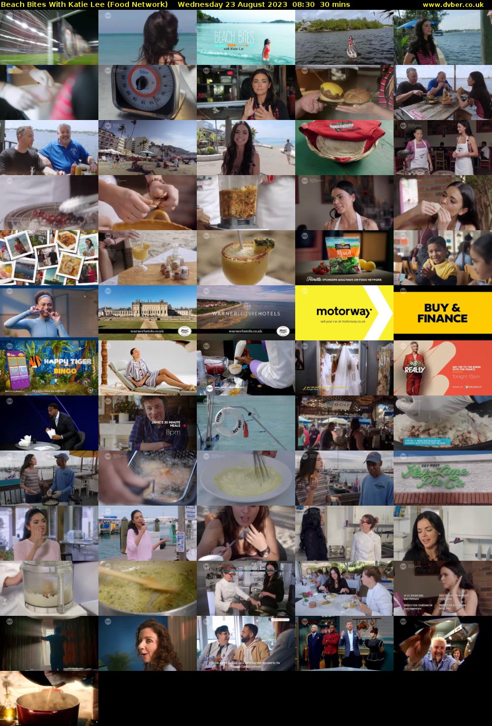 Beach Bites with Katie Lee (Food Network) Wednesday 23 August 2023 08:30 - 09:00