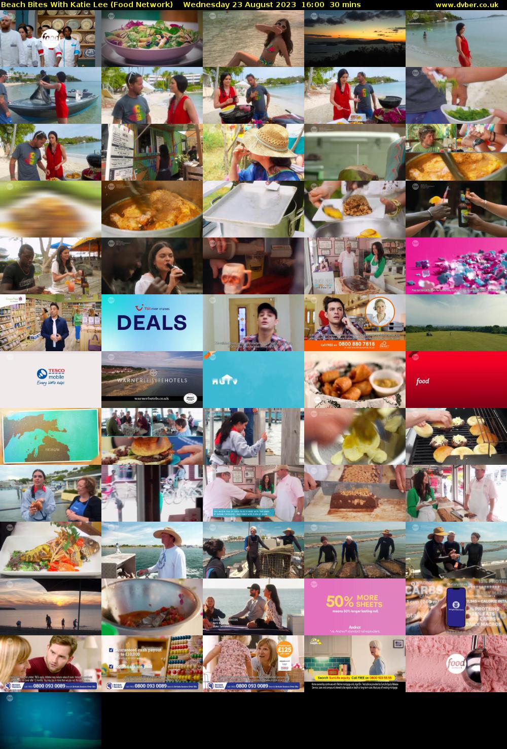 Beach Bites with Katie Lee (Food Network) Wednesday 23 August 2023 16:00 - 16:30