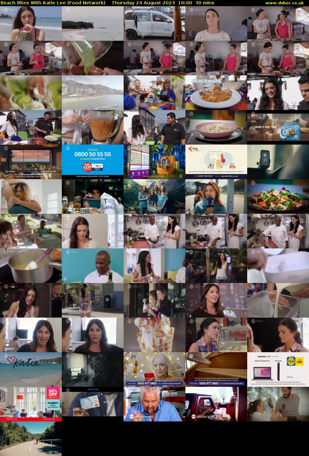 Beach Bites with Katie Lee (Food Network) Thursday 24 August 2023 16:00 - 16:30