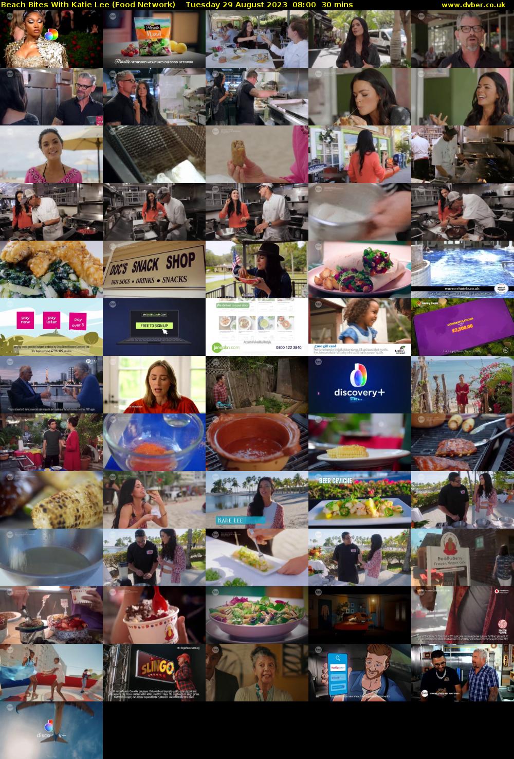 Beach Bites with Katie Lee (Food Network) Tuesday 29 August 2023 08:00 - 08:30