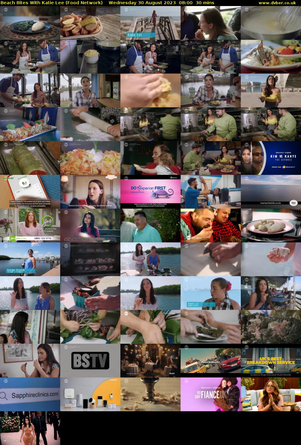 Beach Bites with Katie Lee (Food Network) Wednesday 30 August 2023 08:00 - 08:30