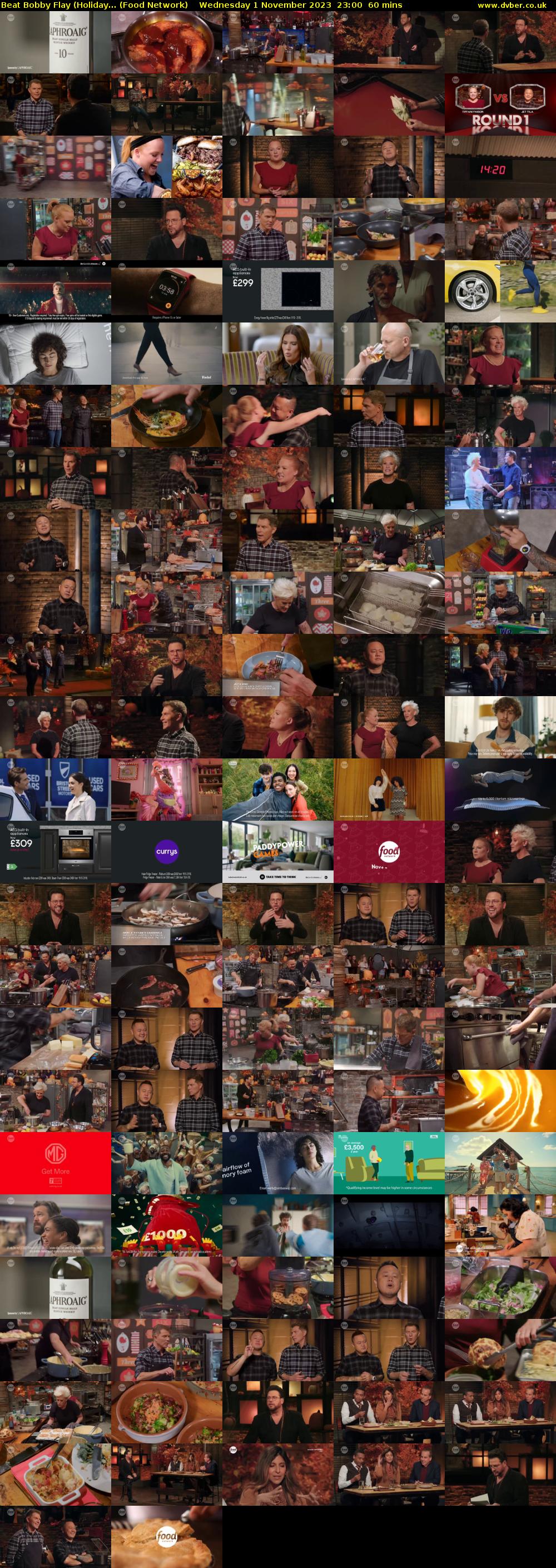 Beat Bobby Flay (Holiday... (Food Network) Wednesday 1 November 2023 23:00 - 00:00