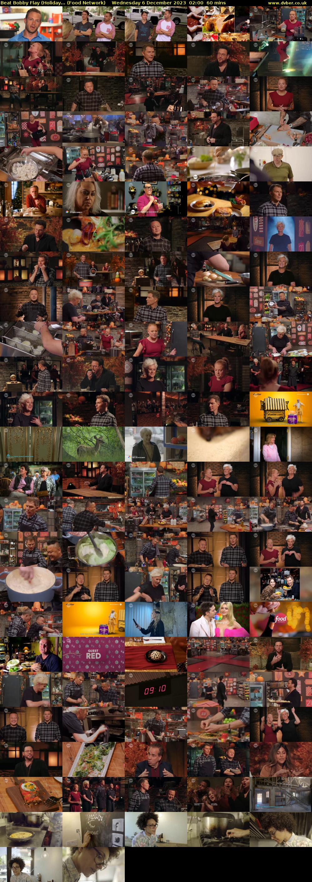 Beat Bobby Flay (Holiday... (Food Network) Wednesday 6 December 2023 02:00 - 03:00