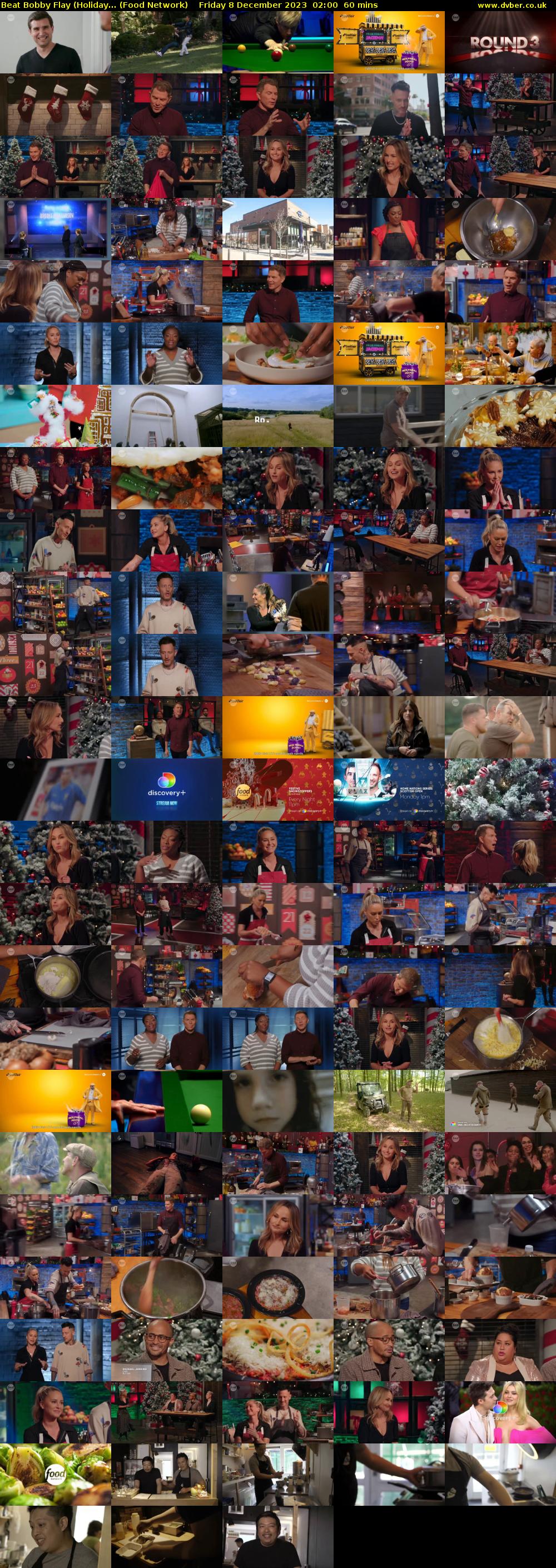 Beat Bobby Flay (Holiday... (Food Network) Friday 8 December 2023 02:00 - 03:00