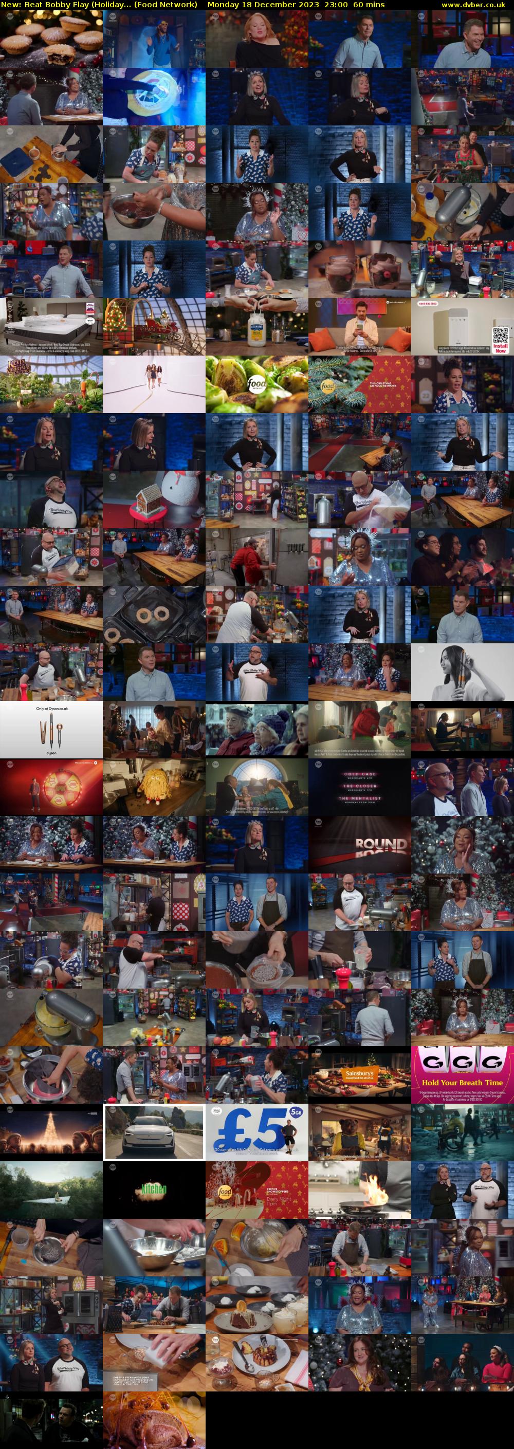 Beat Bobby Flay (Holiday... (Food Network) Monday 18 December 2023 23:00 - 00:00