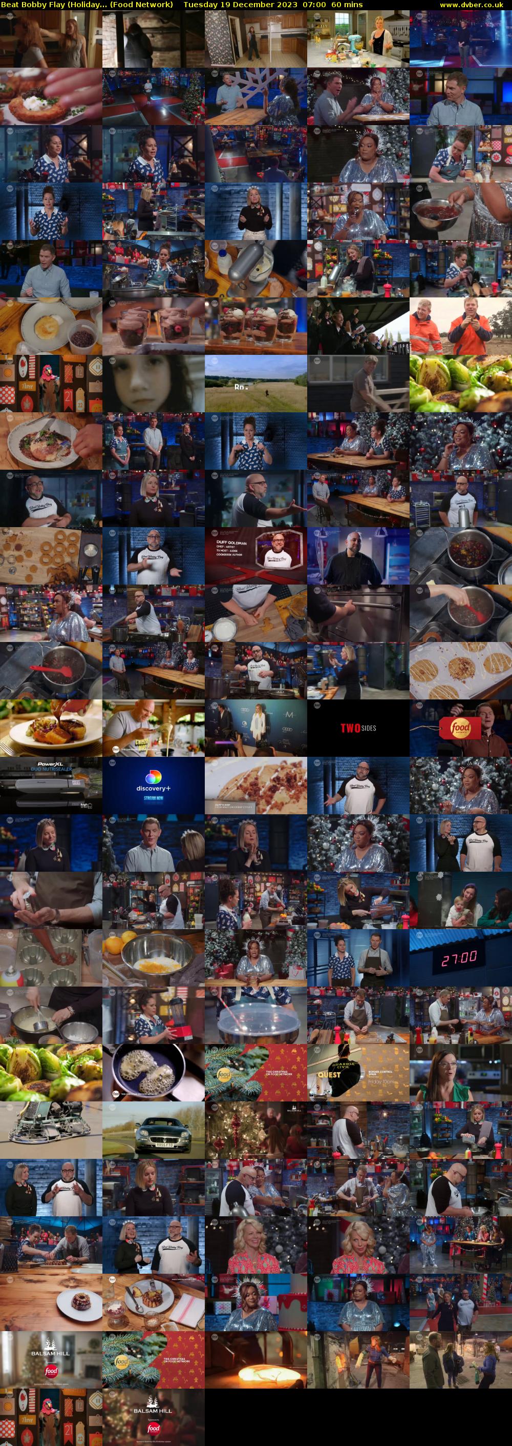 Beat Bobby Flay (Holiday... (Food Network) Tuesday 19 December 2023 07:00 - 08:00
