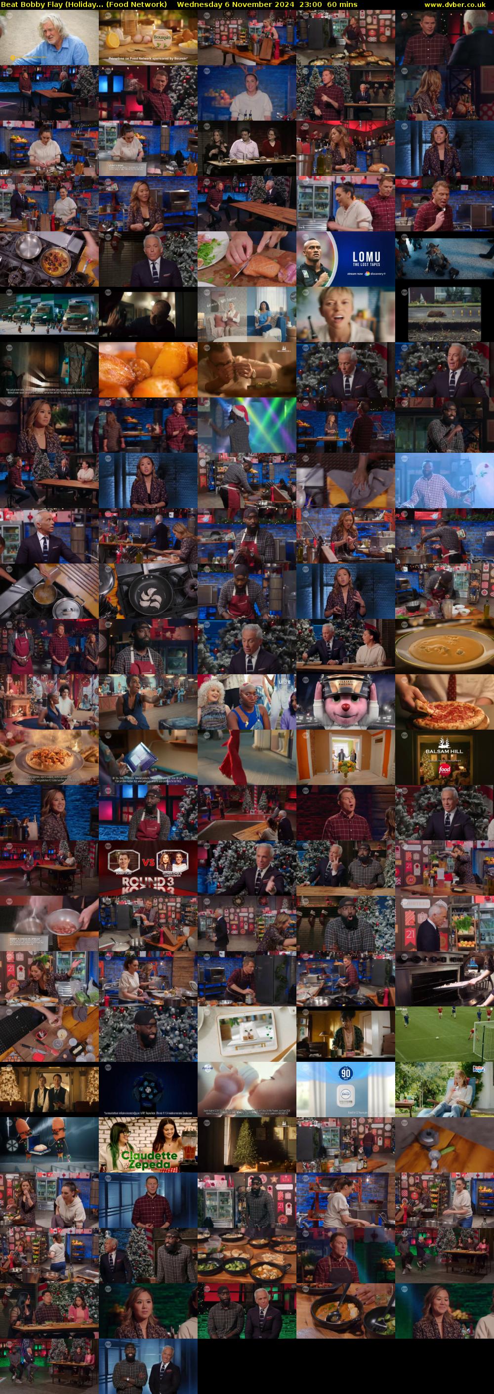 Beat Bobby Flay (Holiday... (Food Network) Wednesday 6 November 2024 23:00 - 00:00