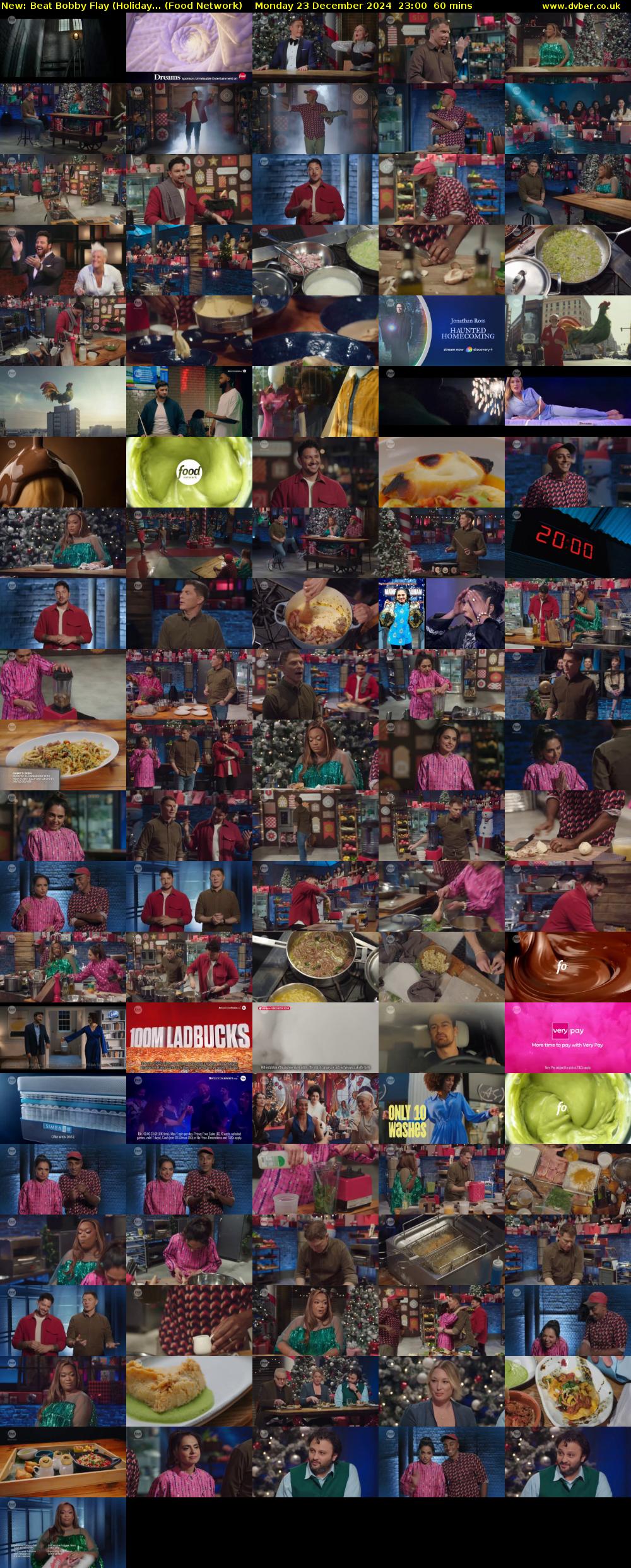 Beat Bobby Flay (Holiday... (Food Network) Monday 23 December 2024 23:00 - 00:00